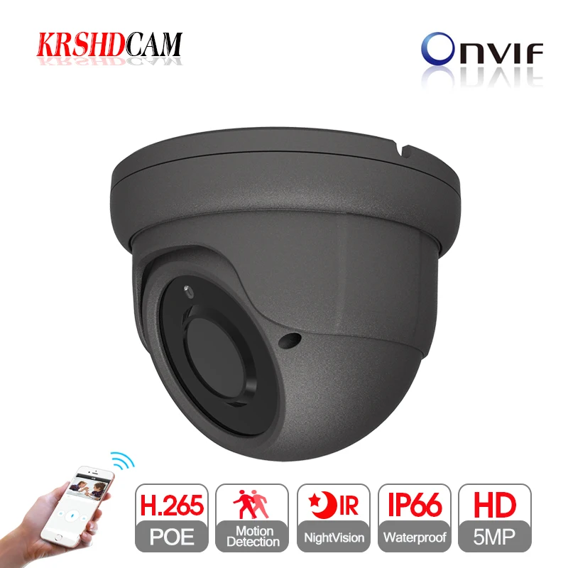 

5MP IP Camera POE zoom lens dome indoor Smart ir Waterproof IP66 Infrared Night Vision Security cctv Video Surveillance krshdcam