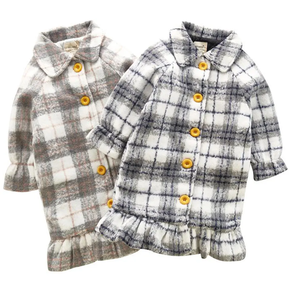 

Autumn Winter Tee Girls Coat Windbreaker Kids Clothes Toddler Wool Girl Coats Baby Outerwear Girls Jackets Children Clothing