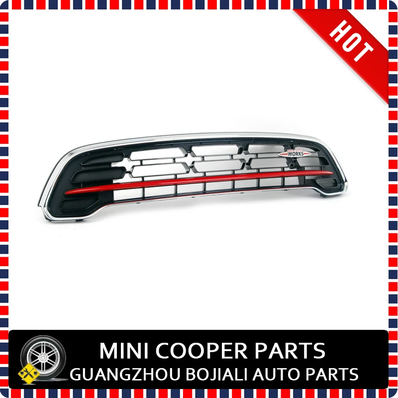 

Brand New ABS Plastic and Origninal Part MINI JCW Front Grill Trim w/Chilli Red mini countryman R60 Paceman R61 (1 Pcs/ Set)