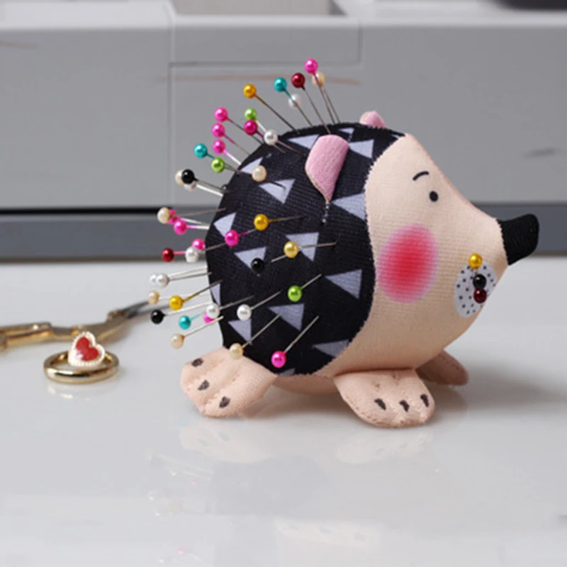 

Cute Pin Cushion Hedgehog Shape Soft Fabric Pin Cushion Round Pins Quilting Sewing Craft Tools Sewing Needle Storage organizer