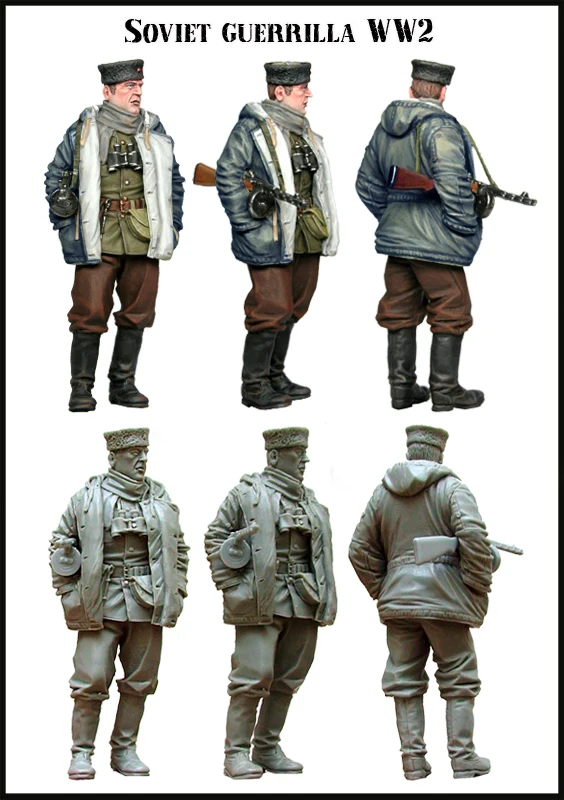 

[tuskmodel] 1 35 scale resin model figures kit Soviet E28