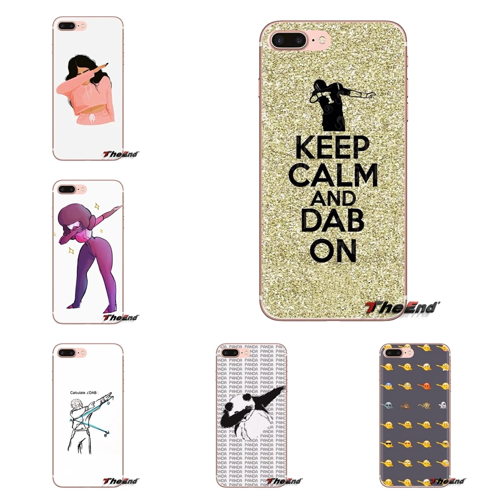 Soft Transparent Cases Covers For Sony Xperia Z Z1 Z2 Z3 Z5 compact M2 M4 M5 C4 E3 T3 XA Huawei Mate 7 8 Y3II funny dab on em |