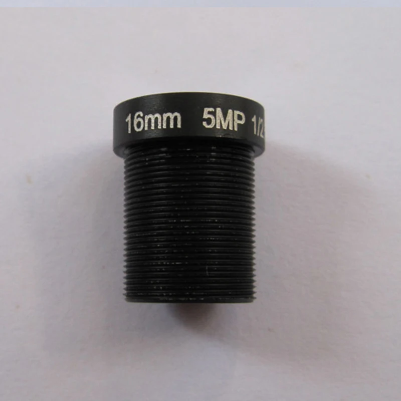 5MP 1/2.5&quot 16mm 27 Degrees CCTV Fixed Iris IR Board Lens M12 MTV Mount for 960P 1080P 2MP 3MP 4MP 5Megapixel Analog IP Camera|ir board lens|board