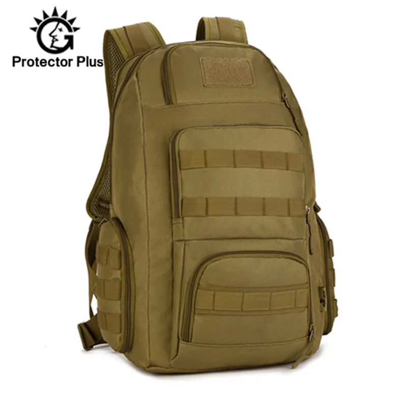40L Men's Backpack Waterproof Nylon Man Women Military Rucksack Travel 14 inch Laptop Bag Molle Arm