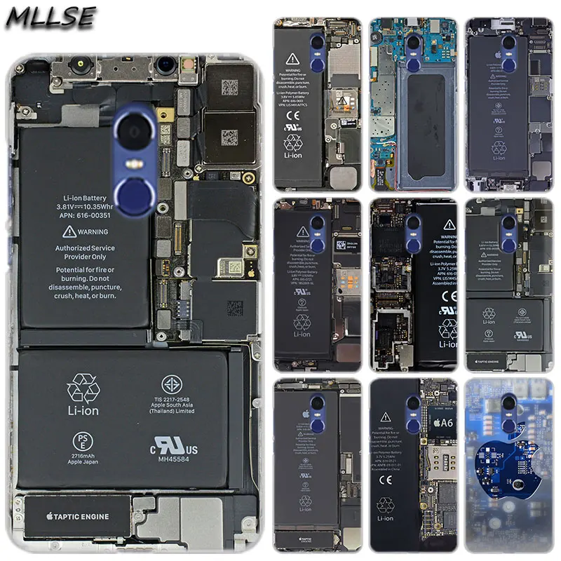 

MLLSE Chip Internal Board Fashion Clear Case Cover for Xiaomi Play Rdemi S2 3S 4A 5A 5Plus 6A Pro Note 6 5A 4X 4 7 Cover Hot