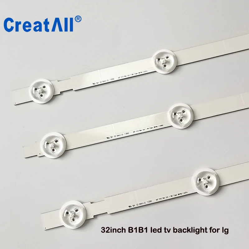 3 шт./компл. x светодиодная подсветка для LG innotek 32 &quotTV панель B1/B2 Type V13 6916L 1437A/1438A 63 см
