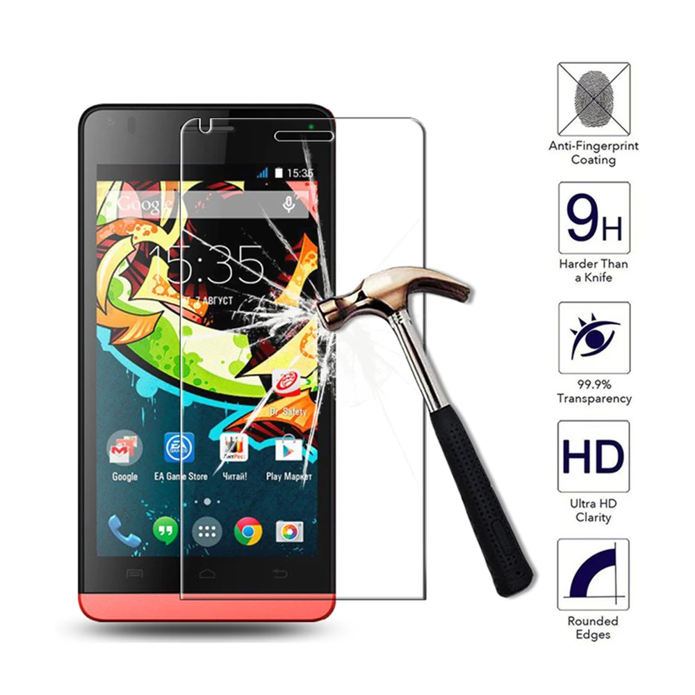 2 шт. закаленное стекло для защиты экрана LG G3 Mini Premium Film G3s D722 D724 D722K D725|Защитные