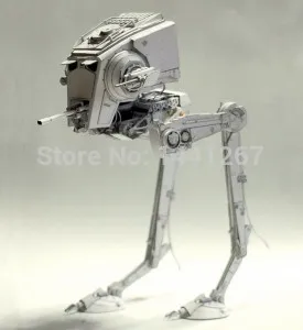 Cena Star Wars gwiezdne wojny AT ST Model robota 3D papierowy Model diy zmontowane ręcznie robiona zabawka