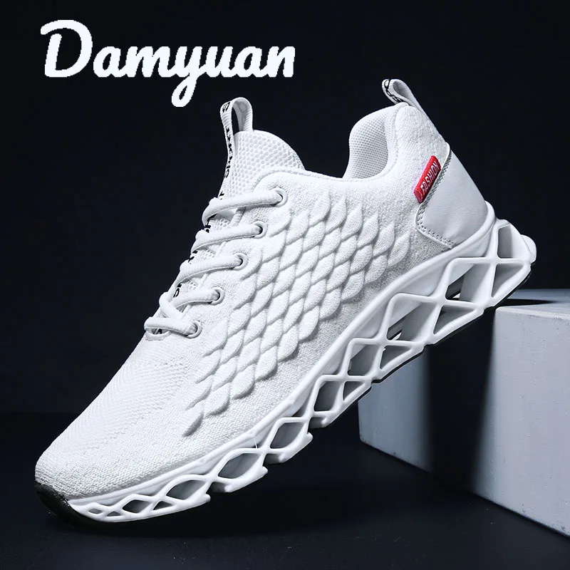 

Damyuan 2019 New Fashion Summer Shoes Men Flyweather Comfortables Breathable Non-leather Casual Lightweight Big Size 48 Shoes