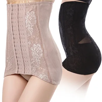 

6-Hooks Corset Body Shaper Waist Trainer Underbust Slim Tummy Waist Cincher Slimming Briefs butt lifter Shapewear Shaper Belt