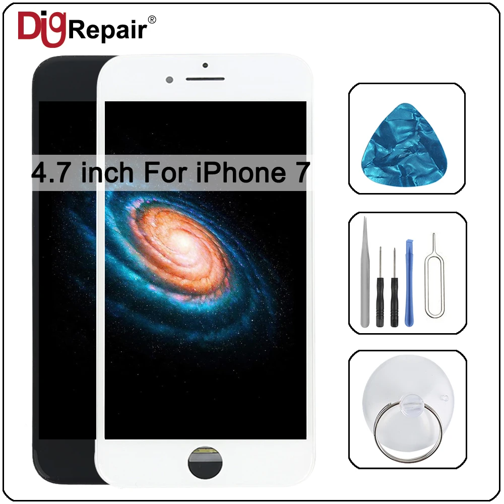

Black/White 4.7" For iPhone 7 LCD Display Touch Screen Digitizer For iphone 7 lcd Assembly Part For iphone 7 lcd screen tested