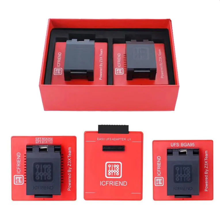 

Oityn UFS adapters socket ICFriend ICS-UFS 3 IN 1 support UFS BGA254 BGA153 BGA95 for EASY JTAG PLUS box