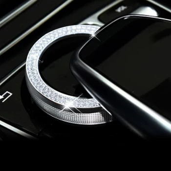 

Diamond Style - Center Button Ring Cover Trim For Mercedes-Benz GLC Class X205 16-17 & C Class W205 15-17 & E Class W213 2017
