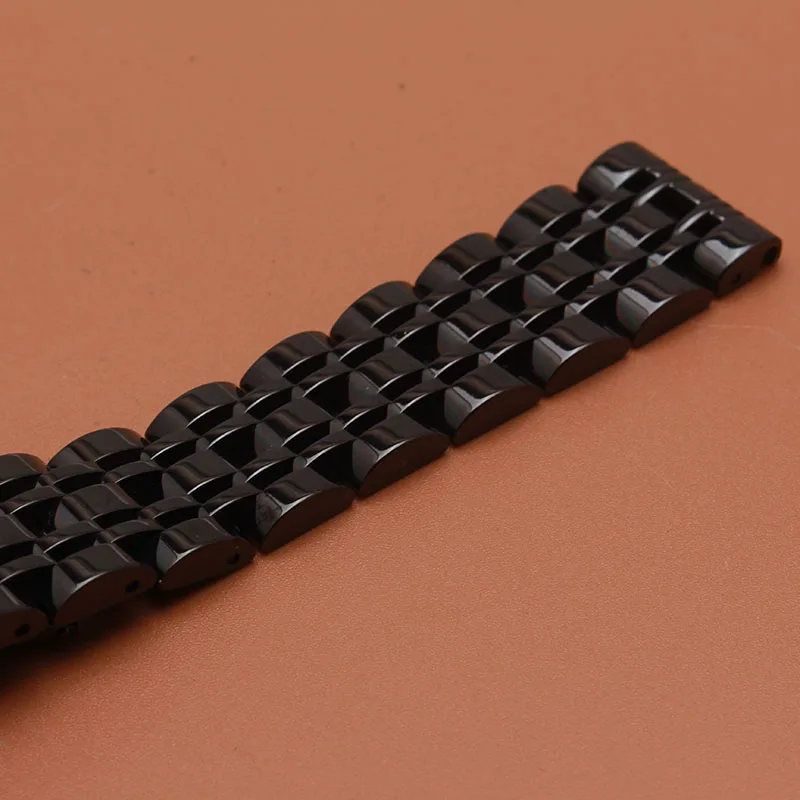 2017 Promotion watch accessories watchband for wrist watch smart watch polished beautiful watch straps silve black metal 20 22mm 2017 Promotion watch accessories watchband for wrist watch smart watch polished beautiful watch straps silve black metal 20 22mm