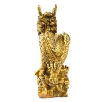 

brass copper carved home fengshui auspicious blessing treasure beast dragon