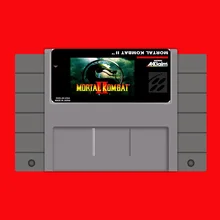 Mmoral Kombat II(MK 2) 16 бит большая серая игровая карта для США NTSC игровой плеер