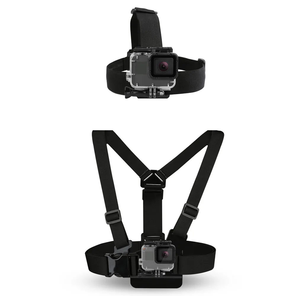 Chest Head Belt Mount For Gopro Hero 5 4 accessories Set