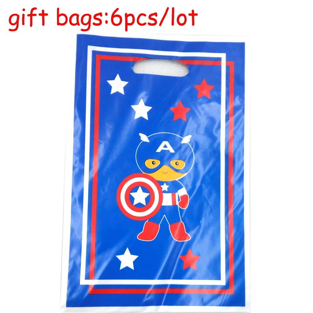 etc fiesta temática El juego de bolsas de dulces de 50 piezas se puede reutilizar Bolsas Plástico para envolver regalos fiestas de cumpleaños para niños Bolsas para Cumpleaños Avengers 