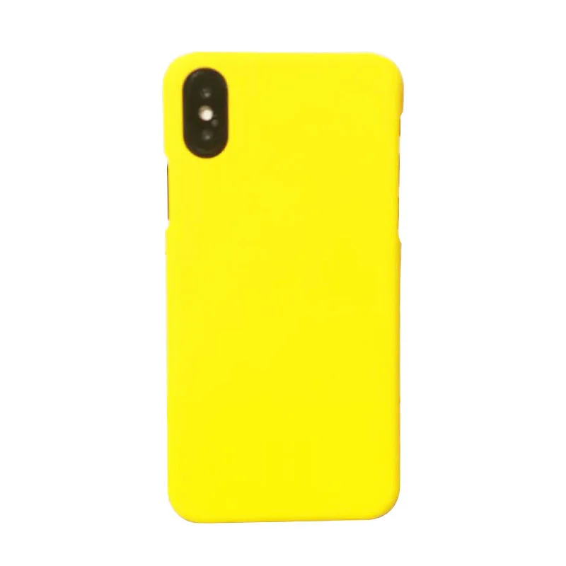 Матовый желтый ПК Жесткий Чехол для iPhoneX чистый цвет анти-отпечатков пальцев