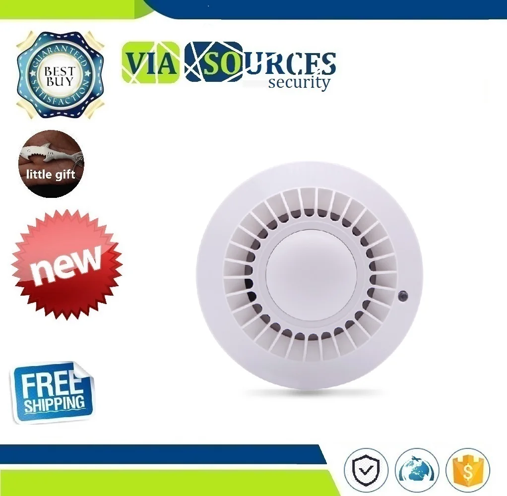 

MD-2100R 433MHz Wireless Smoke Detector Fire Alarm Sensor for Meian Focus Alarm System ST-VGT, ST-IIIGW,FC-300,ST-IIIB