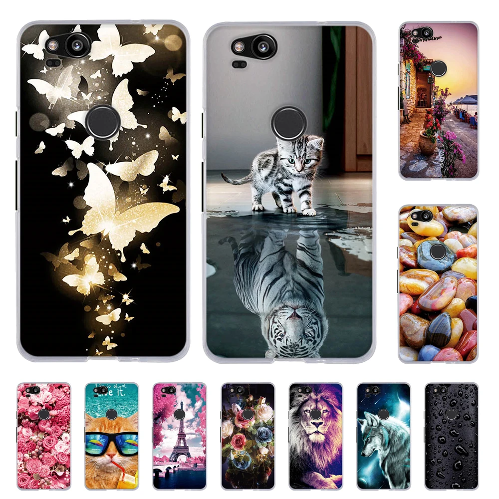 

Silicone Cover For Google Pixel 2 Case Back Soft TPU Phone Case For Google Pixel2 Cover Print Shells For Google Pixel 2 Fundas