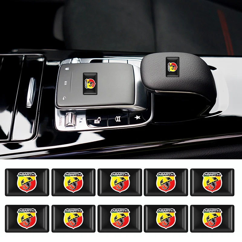 

10Pcs Car styling 3D Scorpion Emblem Decorative Badge Sticker fit for Fiat 500 Punto Bravo Stilo Panda Abarth 500 Sticker