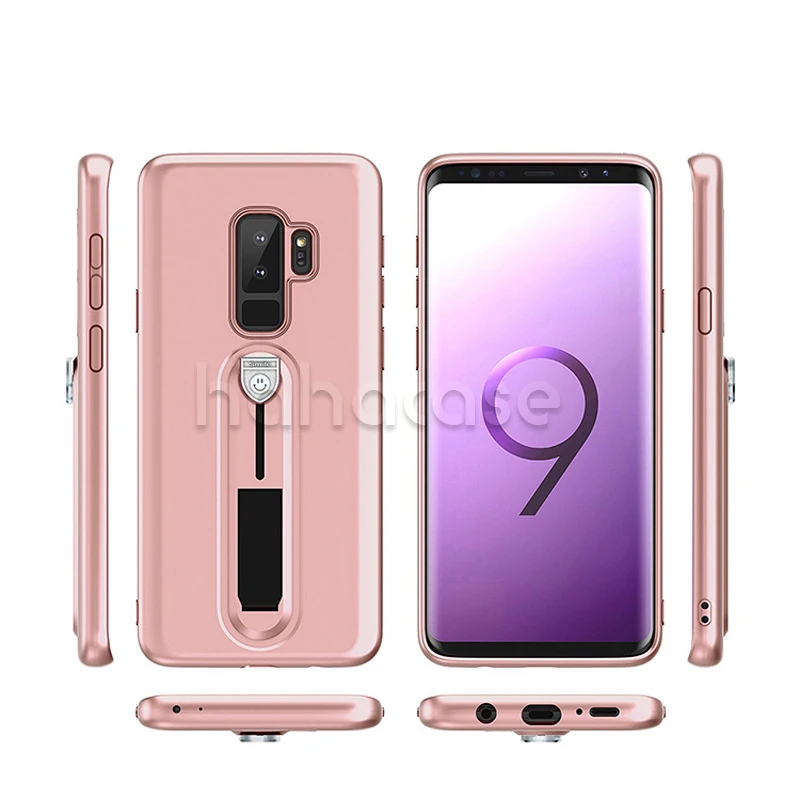 1000 шт Скрытая Kickstand Coque ТПУ Гибридный Броня чехол для samsung S9 S8 плюс S7 края Примечание 8 A8 плюс A7 A5 J7 5 3 противоударный чехол