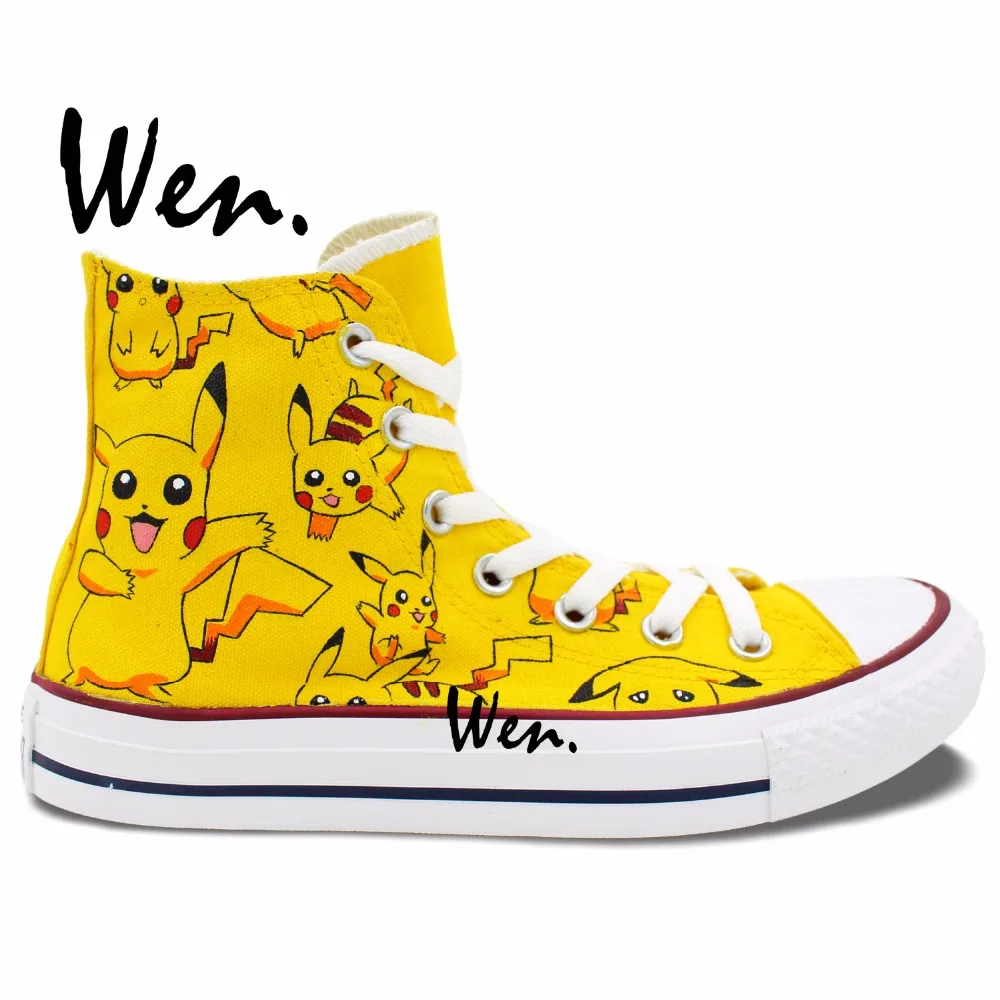 Wen Men Women�s Anime Shoes Hand Painted Custom Design Wen Men Women�s Anime Shoes Hand Painted Custom Design