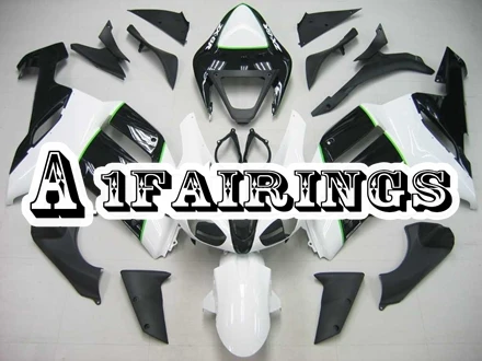Мотоцикл панели для Kawasaki ZX-6R 2007 2008 ABS пластиковые впрыски Обтекатели мотоцикл ZX-6R 07 08 наборы корпуса Черный Белый корпуса