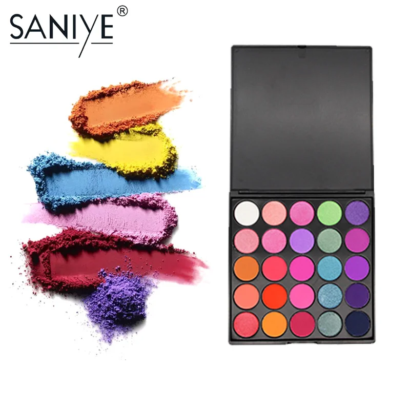 

SANIYE 25 Colors Long Lasting Makeup Shimmer Eyeshadow Palette Colorful Eye Shadow Palette Kosmetik 25D