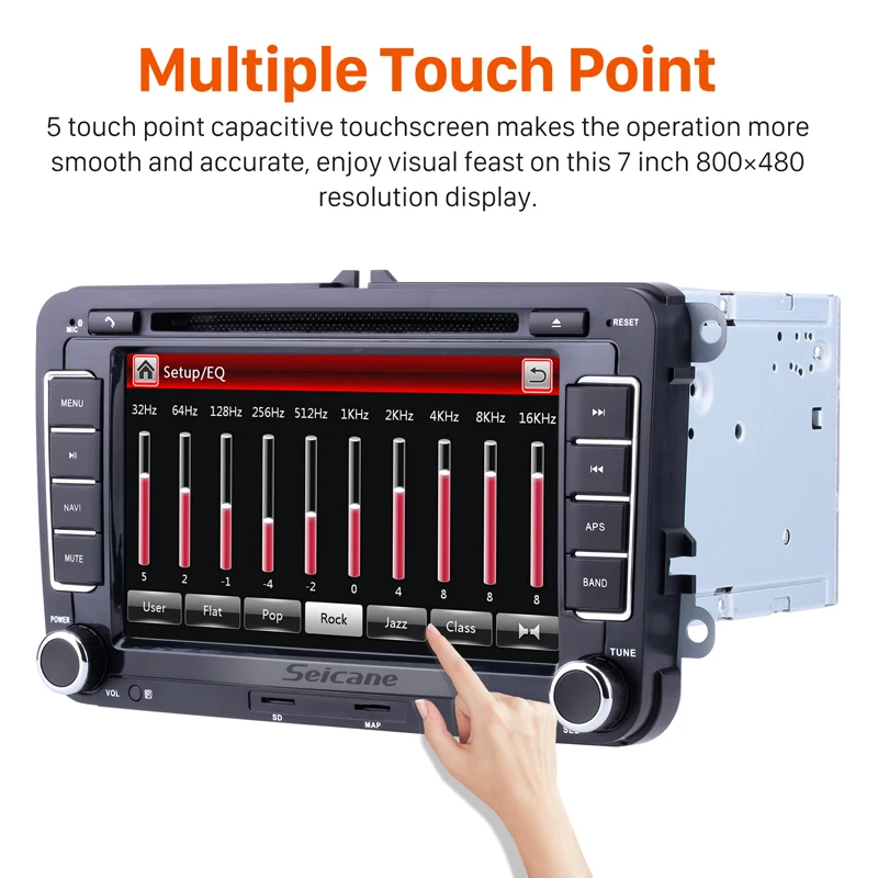 Seicane 2DIN универсальный 7 &quot800*480 Wince 6 0 GPS Bluetooth Автомобильный FM радиоприемник DVD