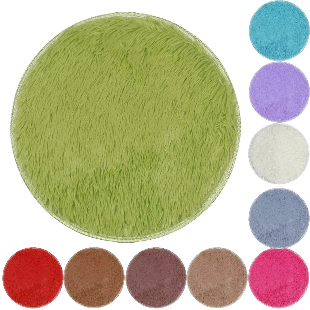 Buy 40*40CM Thickened Circular Carpet Mats Dining Room