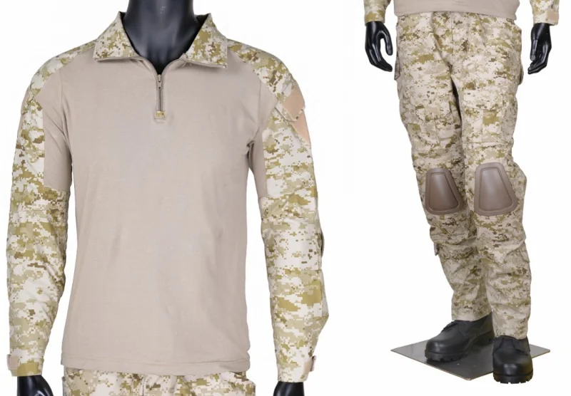 CQC Тактический Airsoft Армия Combat Uniform BDU рубашки и брюки набор Gen2 камуфляж Открытый Пейнтбол Охота Digi-Desert