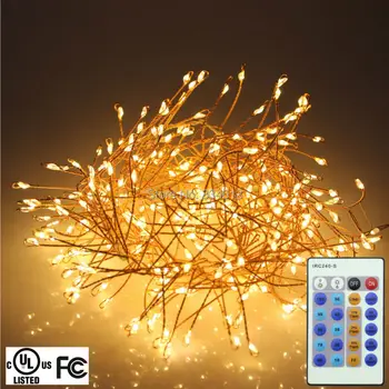 

UL CE Corded 1.25M 4FT 400LEDs Copper Wire LED String Lights Garden Tree Shaped Starry Lights Christmas Fairy Lights with Remote