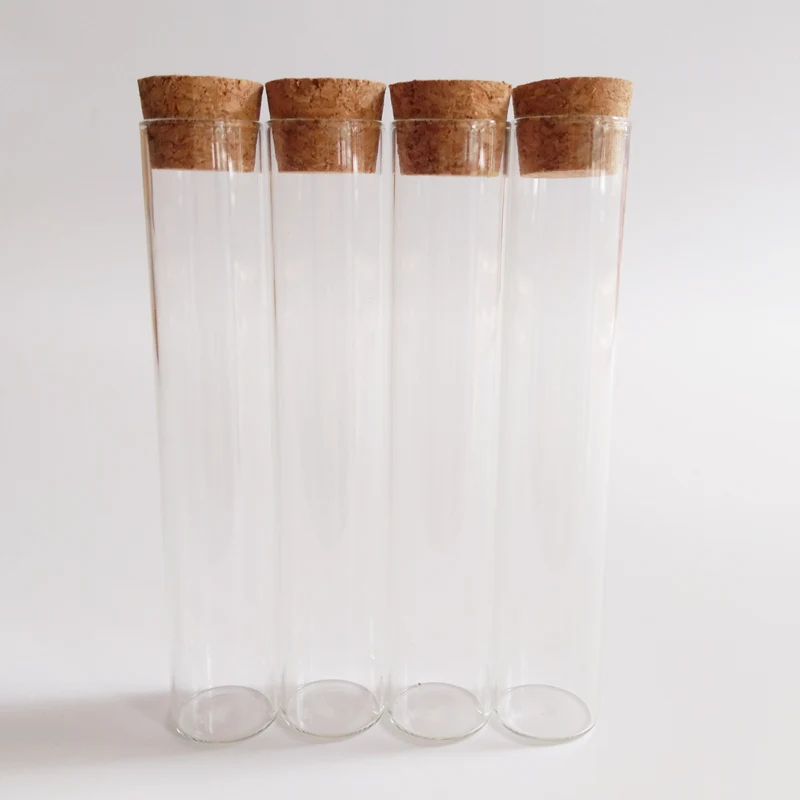 

12pcs/lot 30ml glass test tube with cork 22*120mm Transparent wishing glass bottle School laboratory Heat resistant test tube