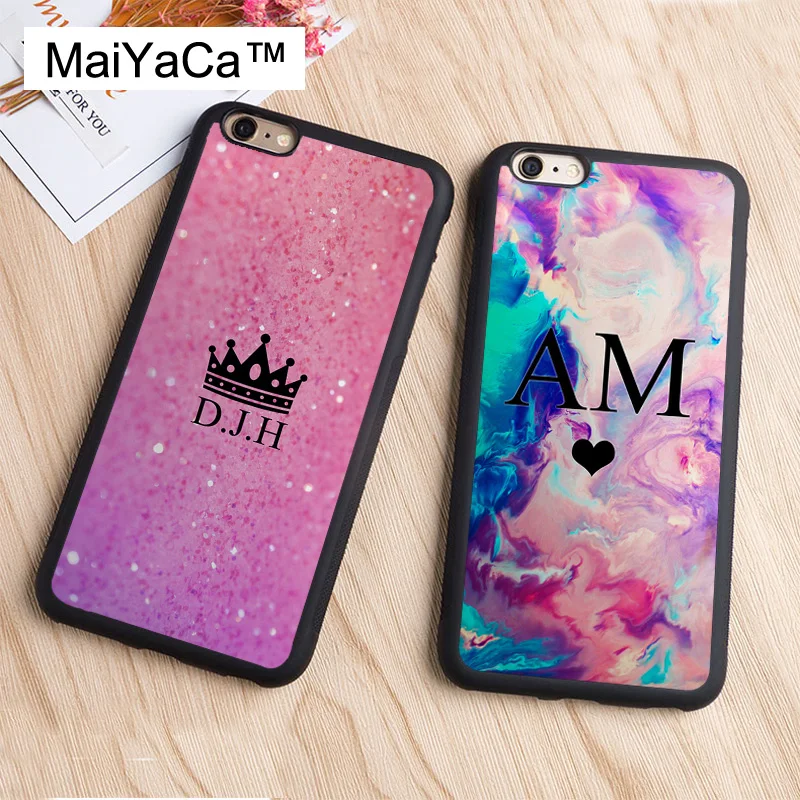 MaiYaCa PERSONALISED INITIALS NAME Custom For iPhone 6 6s