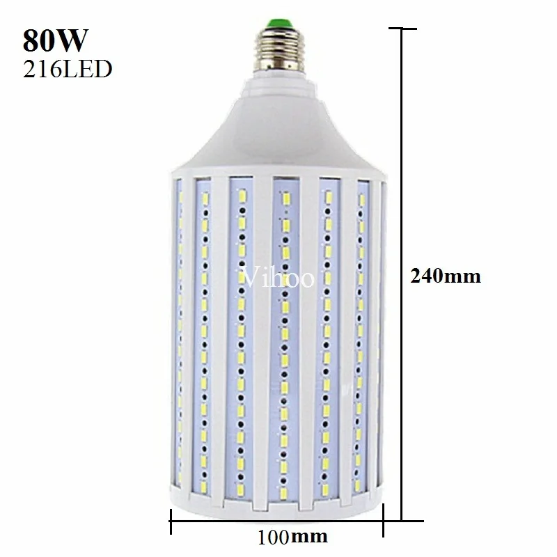 Lâmpada Conduzida 80 60 50 40 w w w w 100 w E27 B22 E40 E26 110 v 220 v 5730smd Energy Saving Bulb Milho Luz Iluminação Lampada Fria Warm White 12 Lâmpadas LED e tubos