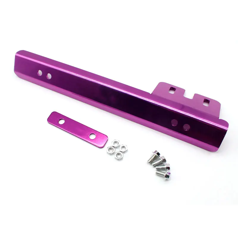 DEFT Алюминиевый Автомобиль Стайлинг материал легко установить номерной знак рамки мощность рамки для автомобильного номера тег держатель для Honda Civic - Цвет: Фиолетовый