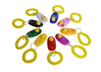 

Free Shipping+Wholesale Dog Pet Click Clicker Training Trainer Aid Wrist Strap,400pcs/lot