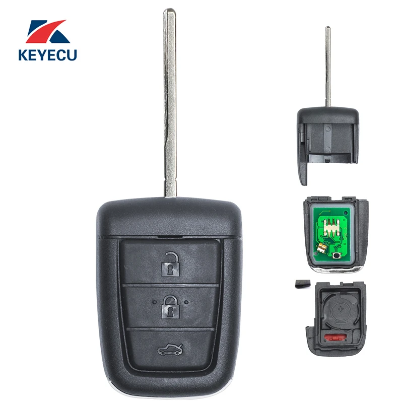 Keyecu Replacement For Holden Commodore Ve Remote Car Key Fob 433mhz