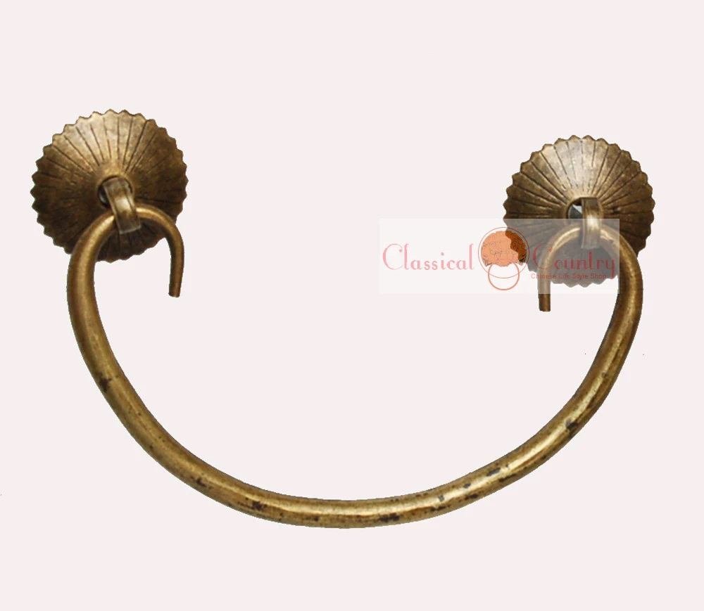 Antique Trunk Handles for Chinese Furniture Brass Hardware Wood box