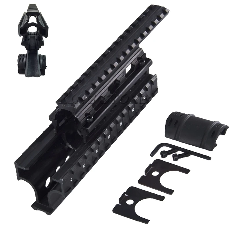 Hunting Shooting Tactical Quad Rails Handguard Rail Tactical RIS Quad Rail with free 12pcs cover