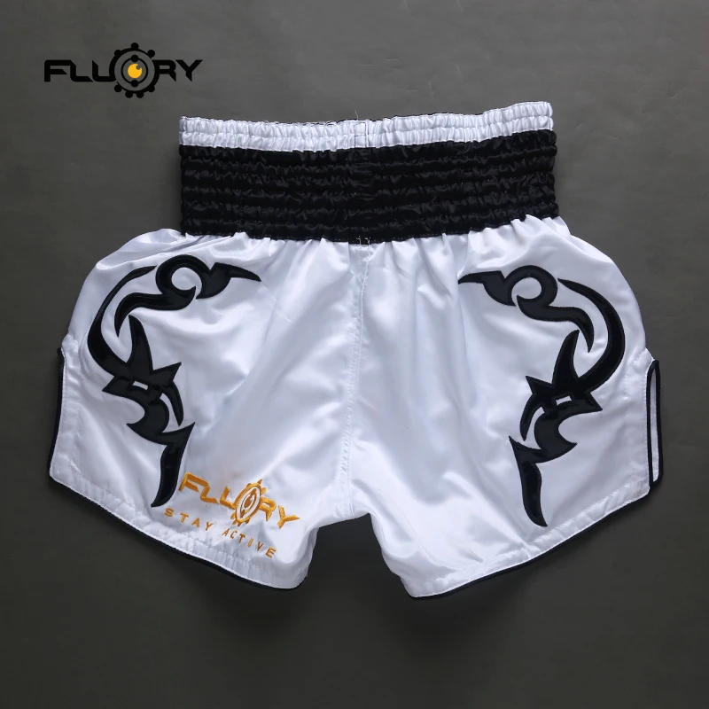 Мужские и женские шорты Fluory muay thai тренировочные брюки mma трусы для