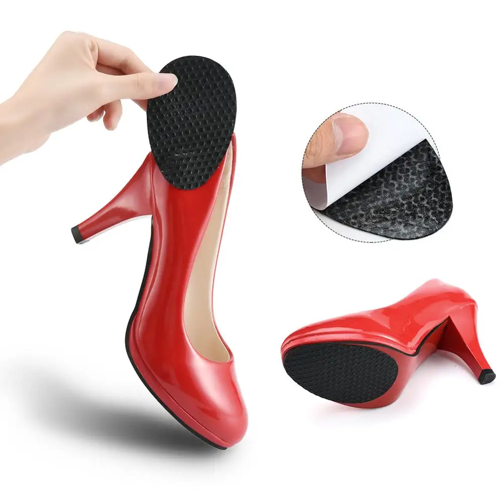 Soumit Anti-Slip Sole Shoes Protector Pads Rubber Self-Adhesive Grip Stickers Out-Soles for High Heel Shoe Repair Soles