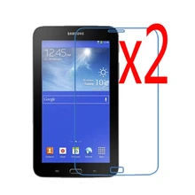 2x плёнки+ 2x ткань, посылка ясно ЖК дисплей экран протектор Защитная пленка гвардии для Samsung Galaxy Tab 3 V 7,0 t116nu