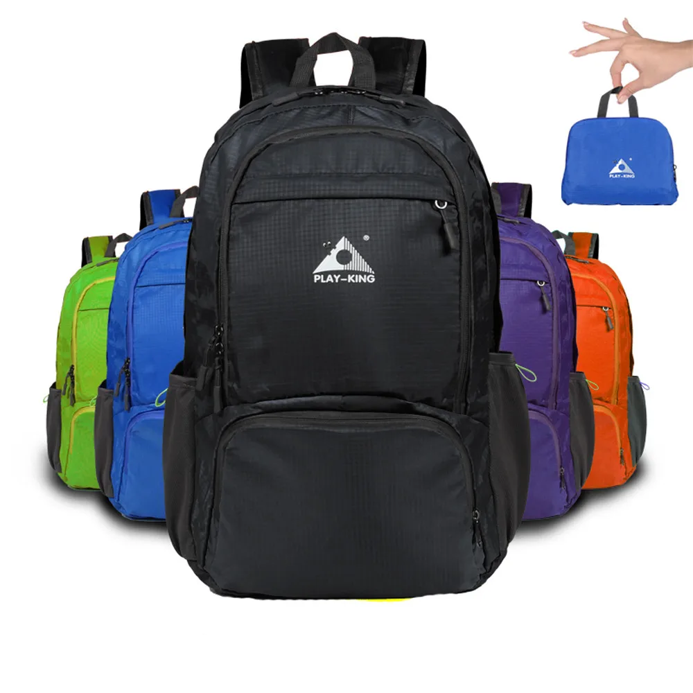 MUQGEW Folding Bag Backpack Unisex Waterproof Nylon Large Sport Traveling Hiking Zipper mochila