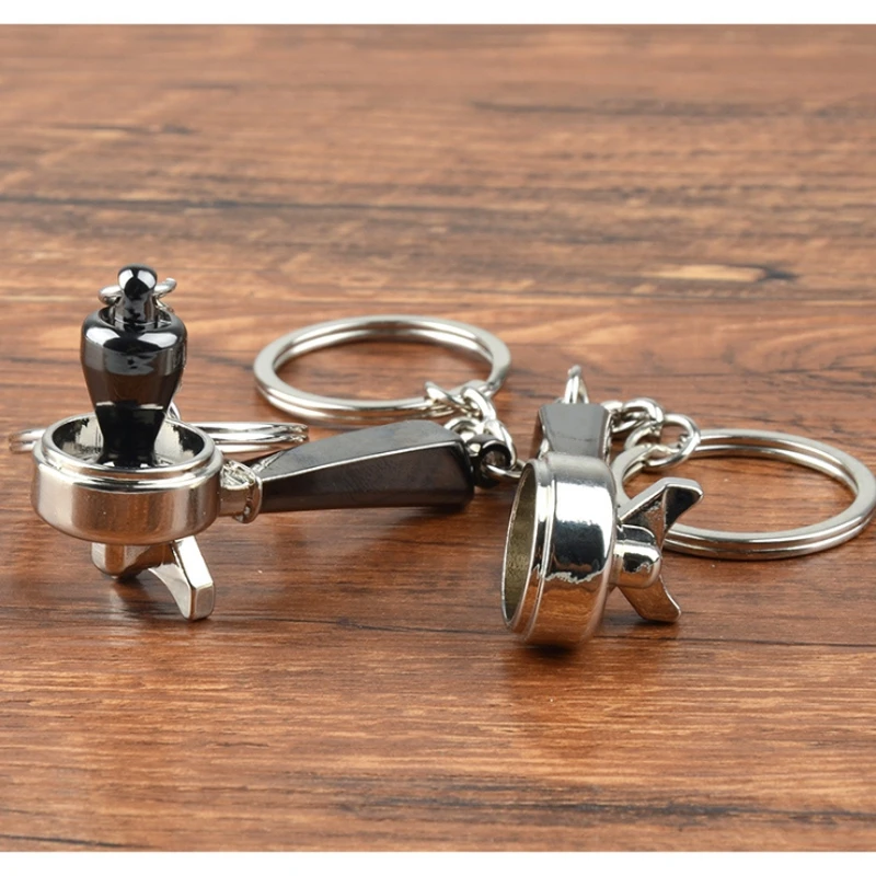 Coffee Tamper Handle Keychain Portable Zinc Alloy Keyring Coffeeware Tools Promotion Espresso Coffee Accessories Barista Gifts Coffee Tamper Handle Keychain Portable Zinc Alloy Keyring Coffeeware Tools Promotion Espresso Coffee Accessories Barista Gifts