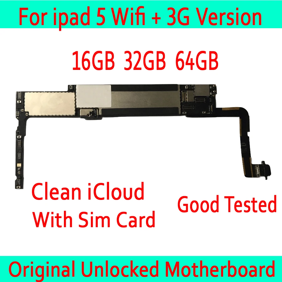 Wifi + 3G версия для ipad 5 материнская плата с чистым iCloud оригинальная