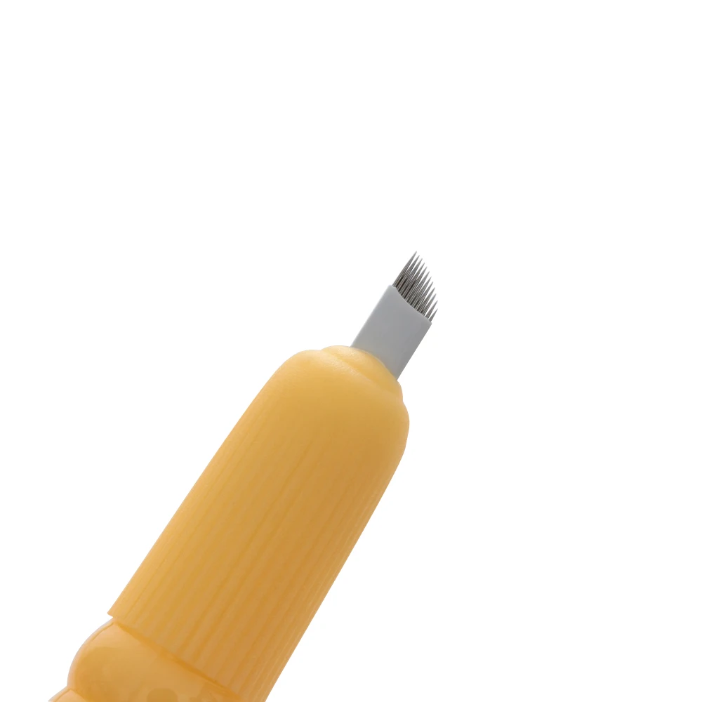 1 шт. одноразового использования, для микроблейдинга ручка для татуажа бровей Перманентный розовый желтый 9, 12 лет, черно-18 машина инструменты для макияжа