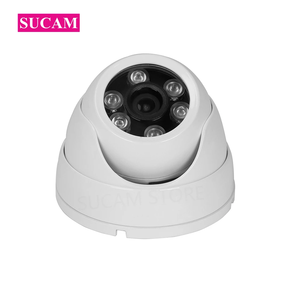 

SUCAM 2.0 Megapixel AHD Video Camera 1920*1080P Dome Home Security 25M IR Distance Surveillance CCTV Camera with Array Led Light